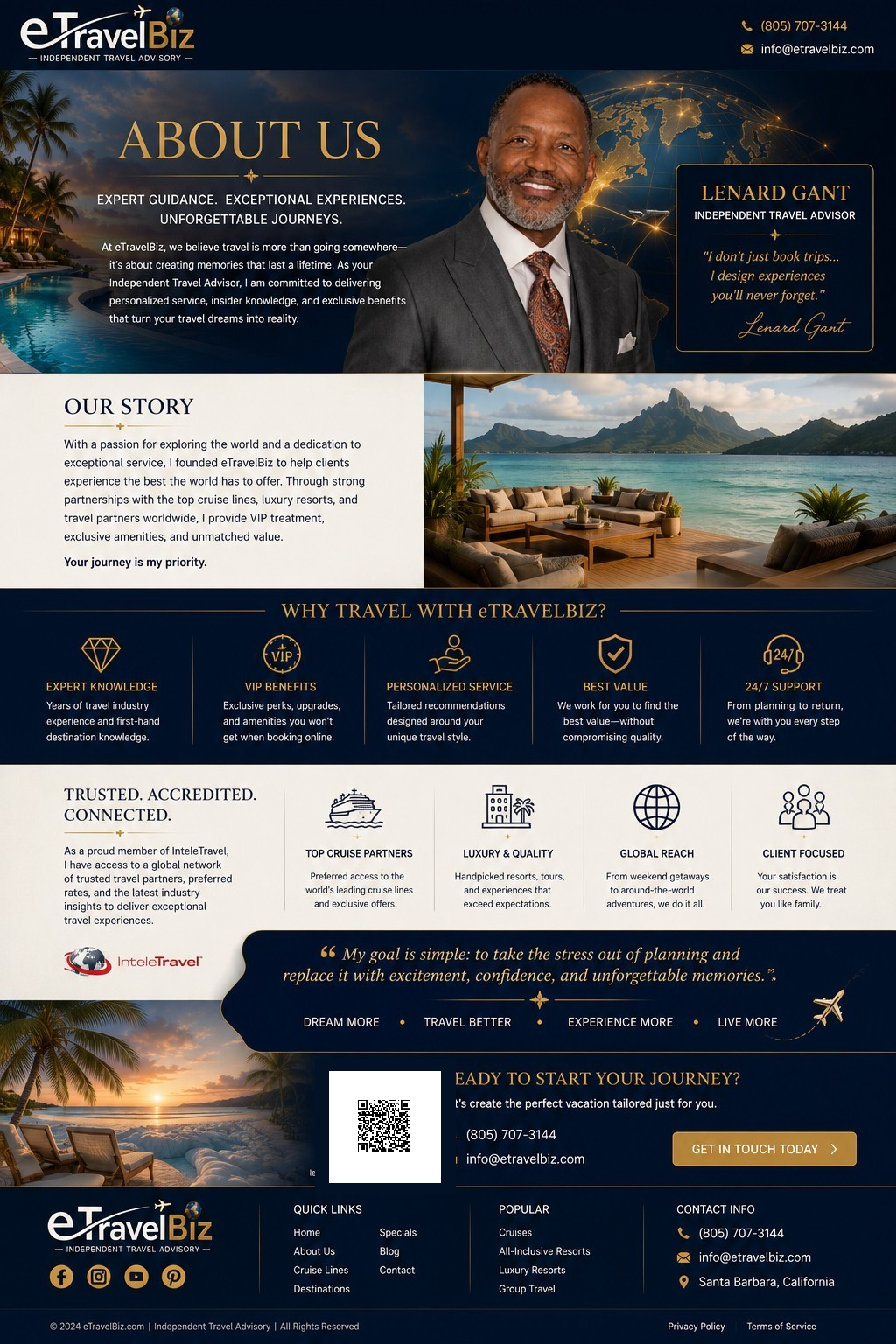 About Us eTravelBiz page